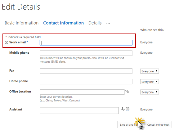 sharepoint-online-2013-no-work-email-in-profile